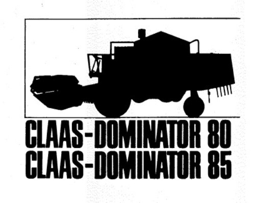 Product picture Claas Dominator 80 85 Parts Catalog